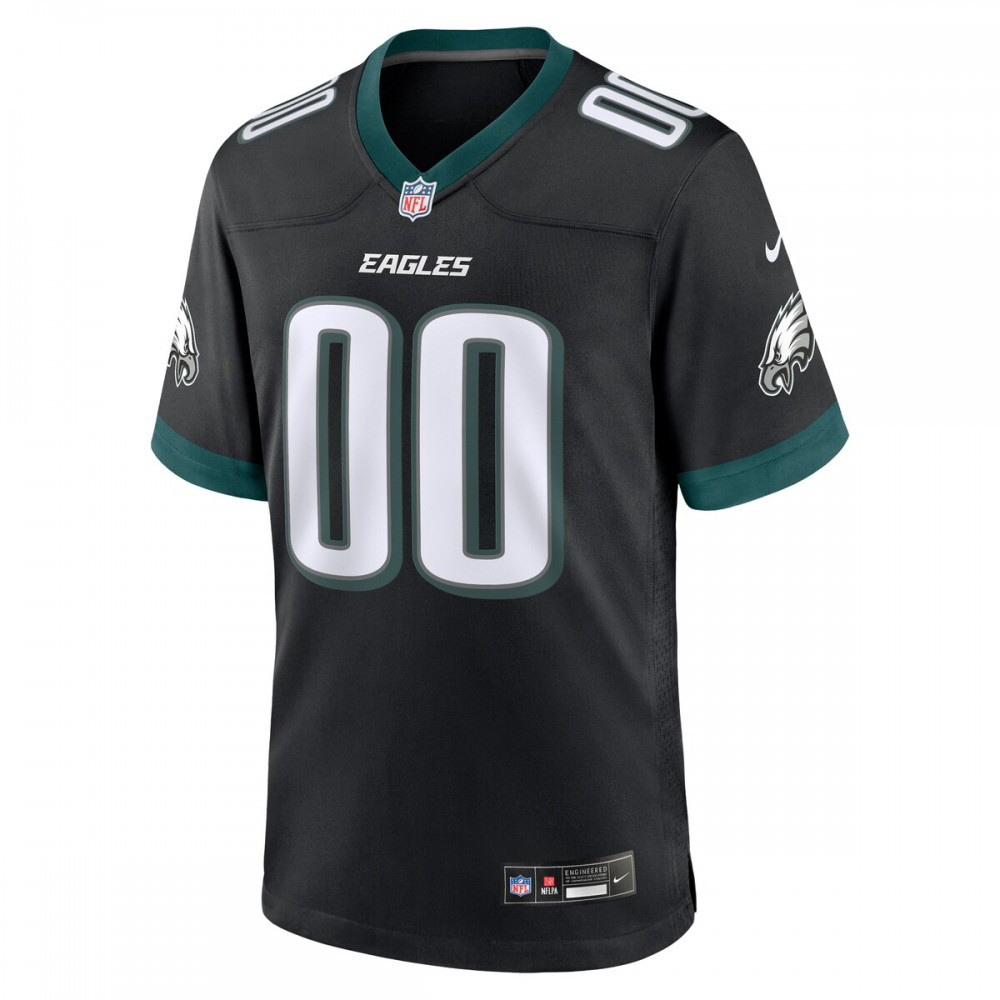 Philadelphia Eagles Nike Alternate Custom Game Jersey - Black-GridironStore